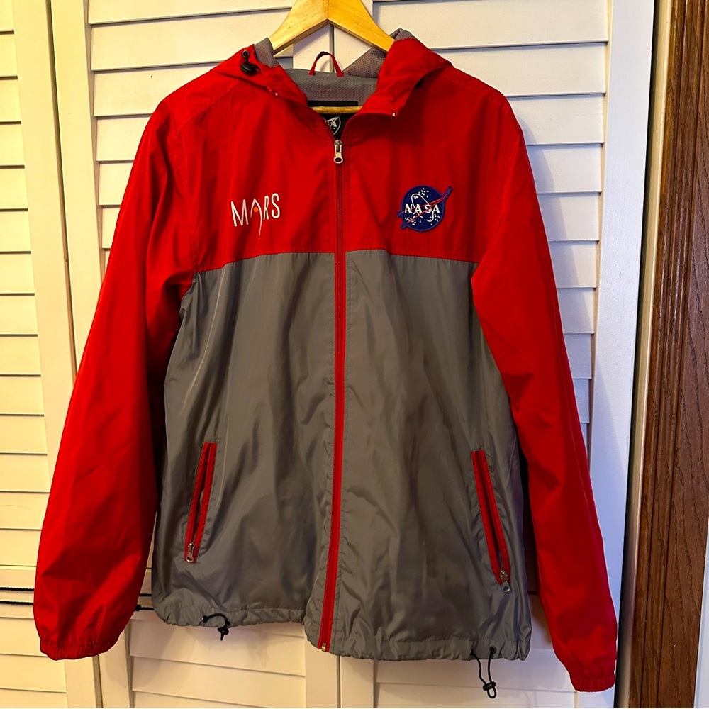 Bravo Series By Burk's Bay NASA, Mars Decorated Mesh Lined Hooded Jacket (M)